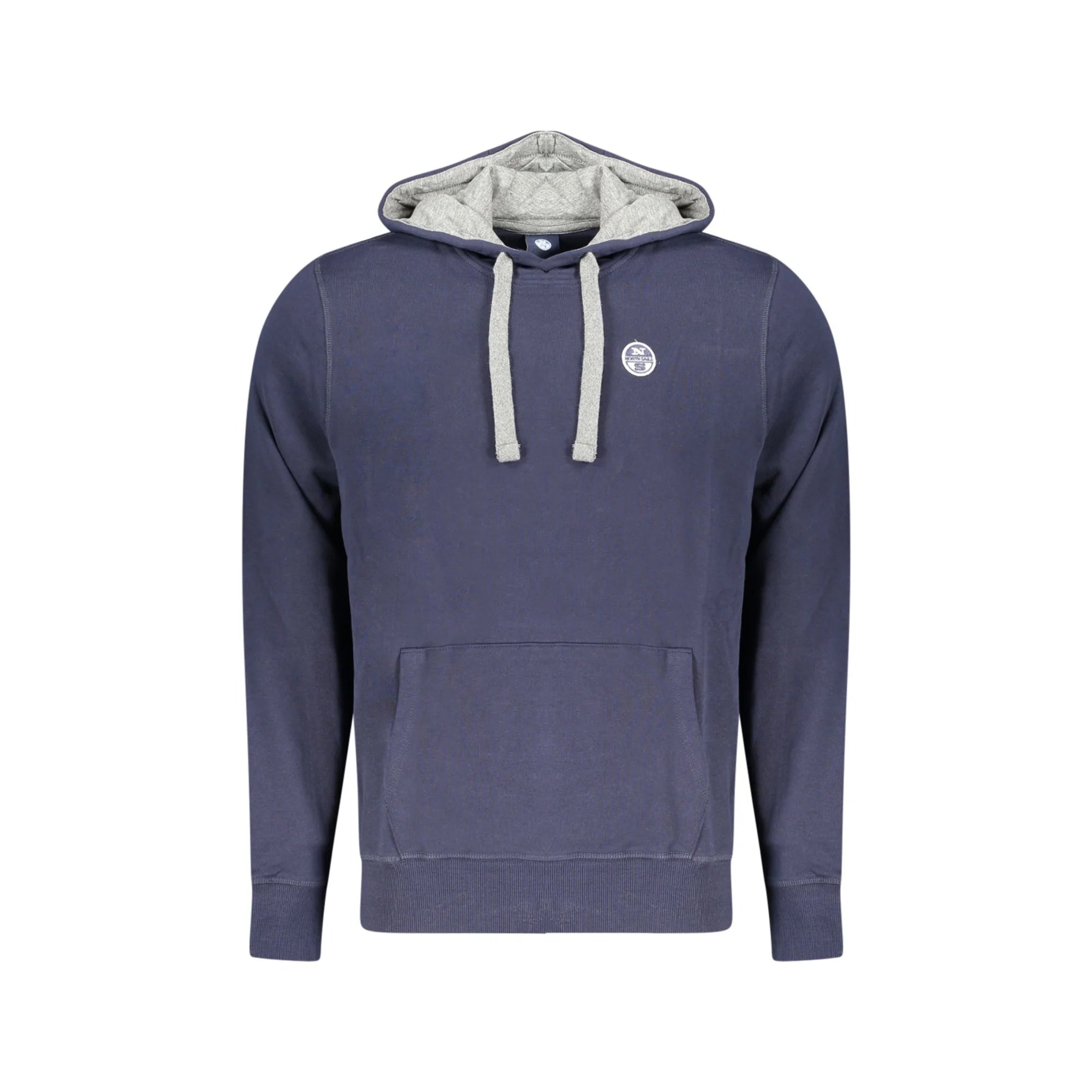 North Sails Felpa Uomo Blu con Cappuccio e Tascone Felpe - foto prodotto